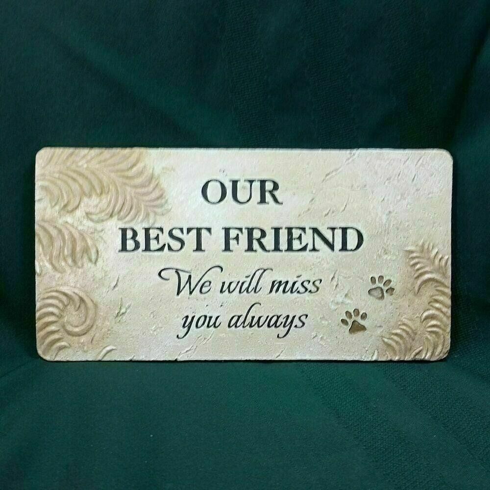 Ganz Pet Memorial Bereavement Sympathy Grave Marker‎ Plaque Sign ER32064 New